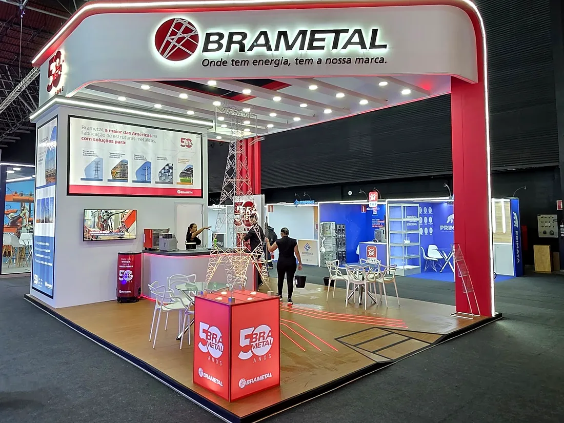 Estande da Brametal no SENDI 2025, no Expominas