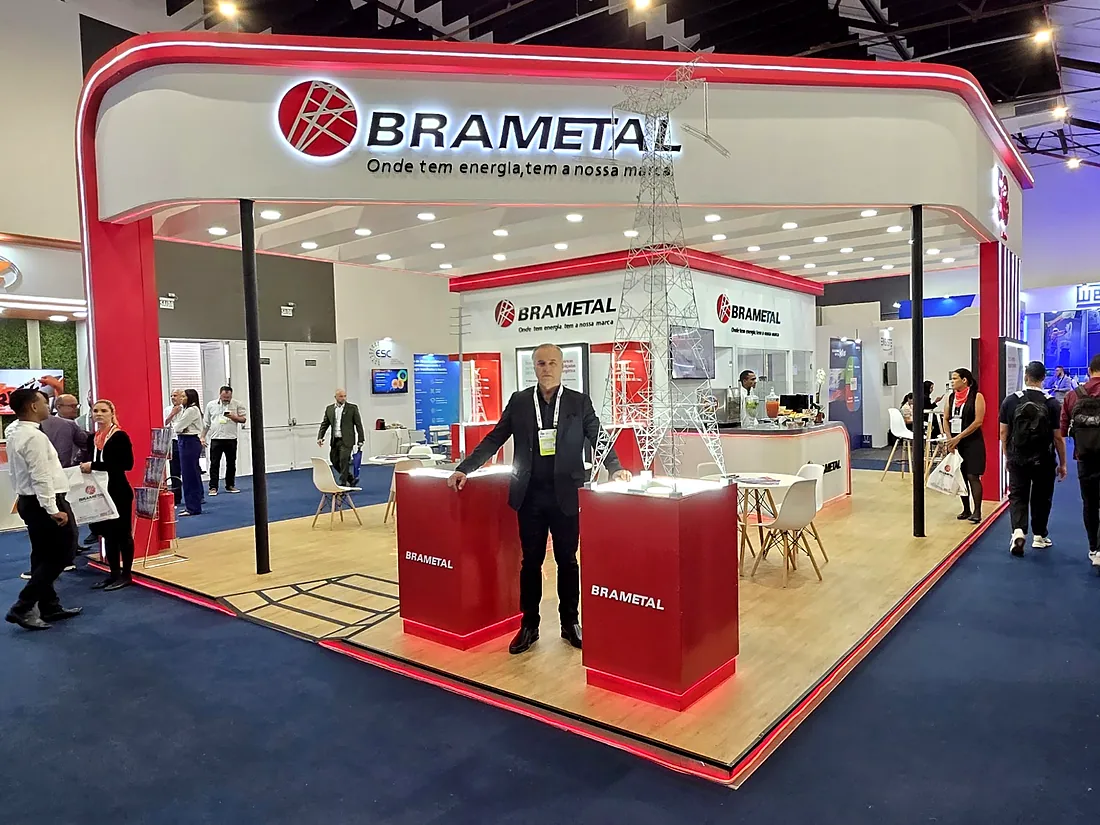 Estande da Brametal no SNPTEE 2025, em Recife